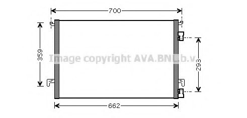 PRASCO OL5457 Condenser, air conditioning